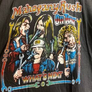 1980 FRANK MARINO & MAHOGANY RUSH What’s Next double sided graphic tee shirt XL
